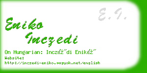 eniko inczedi business card